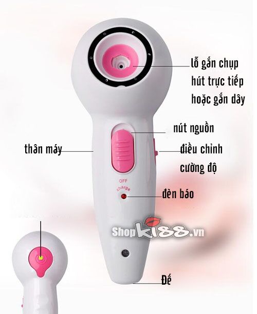 Dụng cụ mát xa nâng ngực cầm tay hút chân không hiệu quả giá tốt