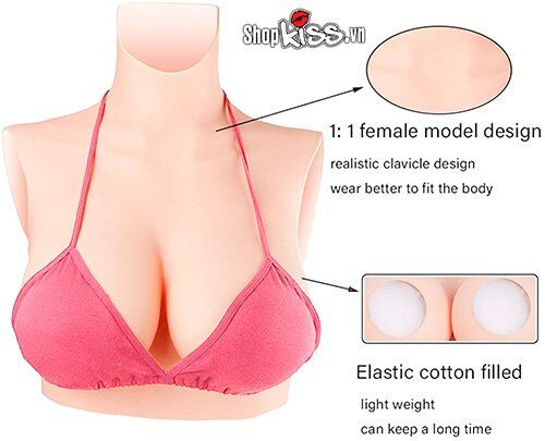  Sỉ Ngực giả silicone full cổ như thật hỗ trợ tăng vòng 1 hàng xách tay