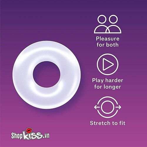 Nhẫn silicon Durex chống xuất tinh sớm tăng cường cứng rõ rệt