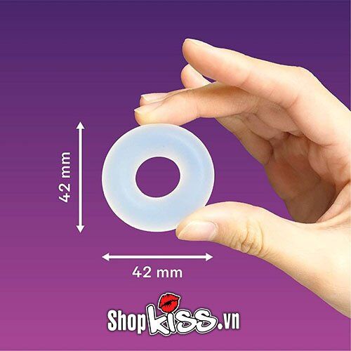 Nhẫn silicon Durex chống xuất tinh sớm tăng cường cứng rõ rệt