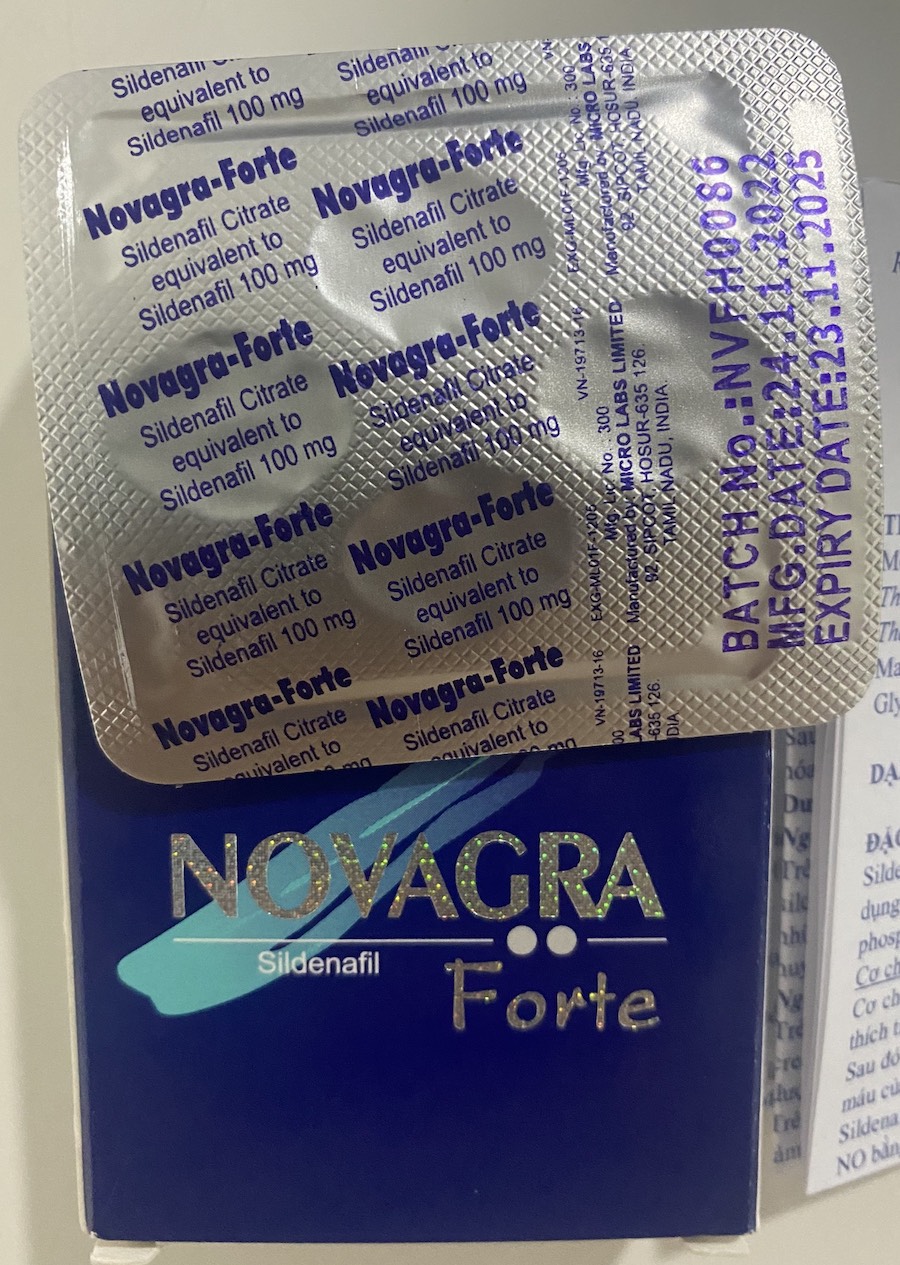 Novagra Forte 100mg Ấn Độ tăng cường sinh lý mạnh mẽ chống xuất tinh sớm