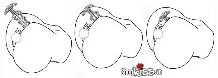 Phích cắm hậu môn thép không gỉ rỗng ruột kích thích mạnh