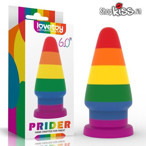 Phích Cắm Hậu Môn Silicone Prider 6.0 Đa Sắc Kích Thích