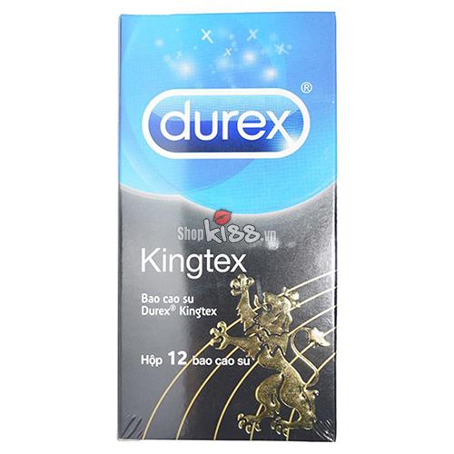Bao cao su Durex Kingtex nhỏ gọn, Hộp 12 cái siêu mỏng