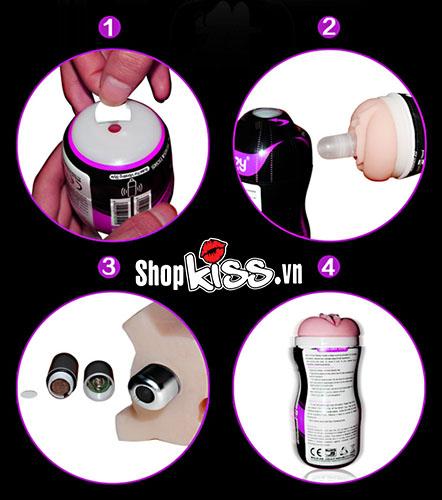 Cốc thủ dâm Lovetoy Vagina rung cao cấp silicon mềm mại giá rẻ