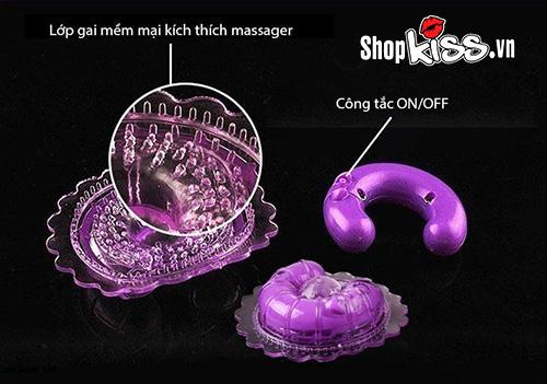 Dụng cụ mát xa nhũ hoa mini silicon mềm mại rung êm Dụng cụ mát xa nhũ hoa mini silicon mềm mại rung êm