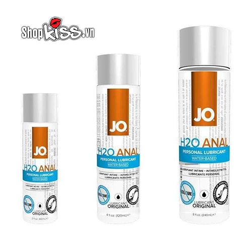 Gel bôi trơn hậu môn Jo H2O Anal 60ml mềm mượt an toàn