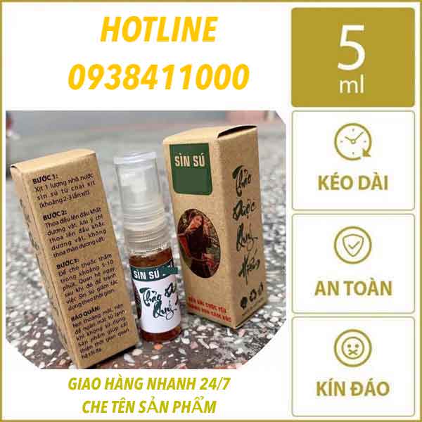 Sìn Sú Ê Đê Xịt Kéo Dài 5ml Chính Hãng Tăng Khoái Cảm