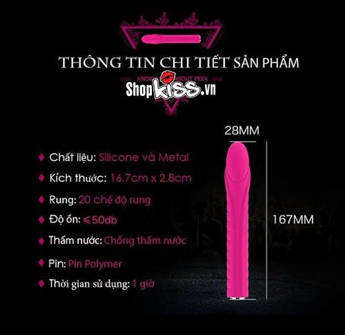 Thanh rung Nalone Dixie siêu điểm G đẳng cấp, kích thích cực đỉnh