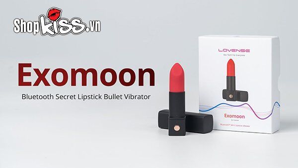 Thanh rung thỏi son Lovense Exomoon Kích thích mạnh mẽ Điều khiển từ xa