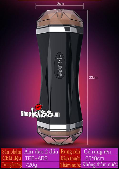 Âm Đạo Giả 2 Đầu Rung Rên Kích Thích Thủ Dâm Nam Cao Cấp