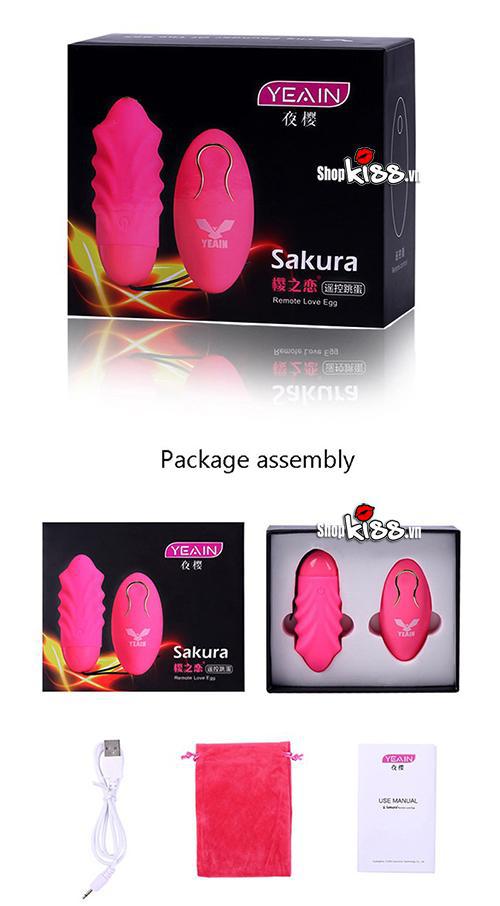 Trứng rung gai Yeain Sakura cao cấp khoái cảm mạnh mẽ