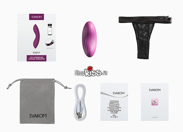 Trứng rung Svakom Edeny gắn quần lót siêu kích thích âm vật