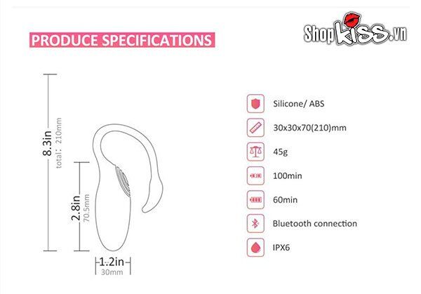 Trứng Rung Bluetooth Thiên Nga - Đa Tần Sóng Cực Mạnh, Tặng Kèm