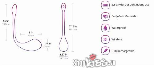 Trứng rung Lovense Lush 2 chính hãng kích thích sướng tột đỉnh