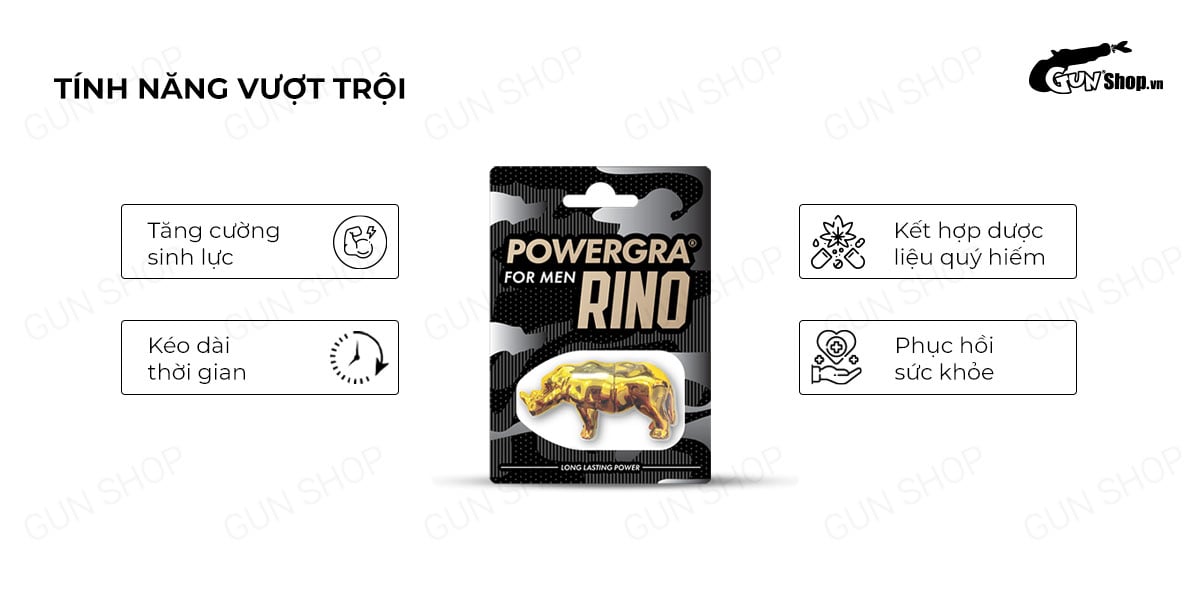 Viên uống Powergra For Men Rino tăng cường sinh lý kéo dài thời gian quan hệ Viên uống Powergra For Men Rino tăng cường sinh lý kéo dài thời gian quan hệ