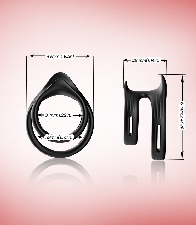 Vòng đôi silicon Cock Ring Stay Hard Mỹ chính hãng tăng khoái cảm