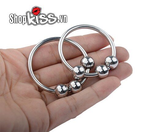 Vòng đeo dương vật 3 bi thép không gỉ kéo dài thời gian siêu bền