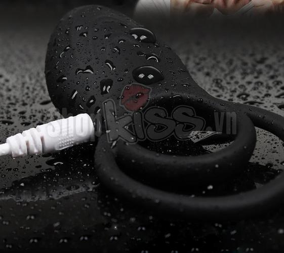 Vòng đeo dương vật rung JEUSN silicone cao cấp kích thích mạnh mẽ
