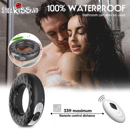Vòng Rung Đeo Dương Vật SECWELL Remote Điều Khiển Tăng Khoái Cảm