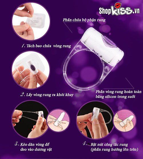 Vòng rung Durex cao cấp kích thích mạnh mẽ tăng hưng phấn đôi