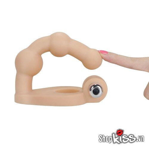 Vòng rung 3 in 1 Lovetoy nhánh hạt mềm siêu kích thích, quấn dương vật, khoái cảm đỉnh cao