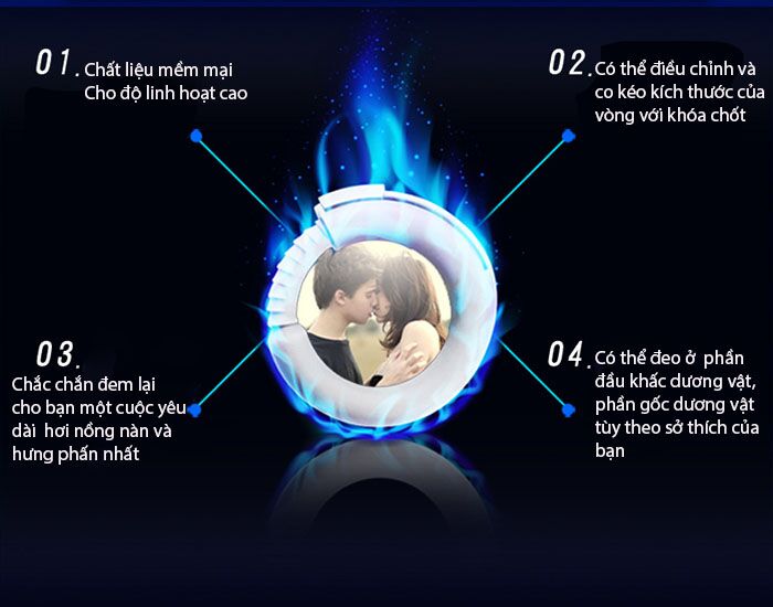 Vòng thắt dương vật O Joker tăng cường sức mạnh kéo dài quan hệ
