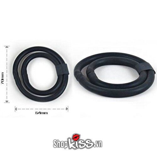 Vòng xoắn kép silicone kéo dài quan hệ tăng khoái cảm nam