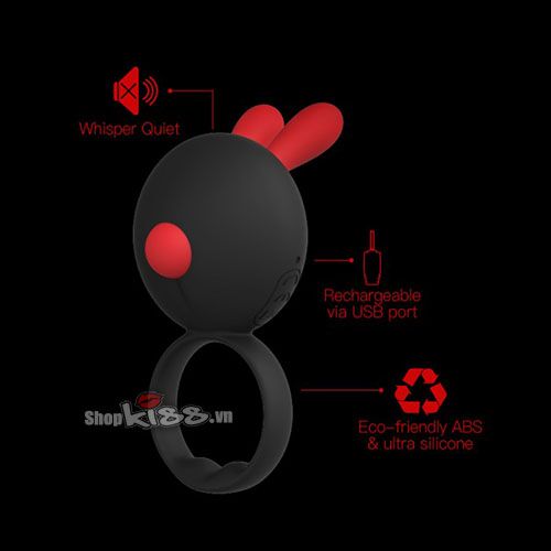 Vòng rung tai thỏ RinBit 2in1 USA cao cấp kích thích kéo dài