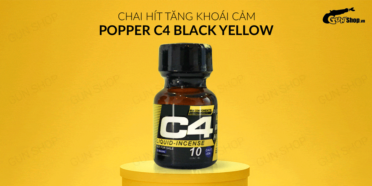  Bỏ sỉ Chai hít tăng khoái cảm Popper C4 Black Yellow - Chai 10ml giá tốt
