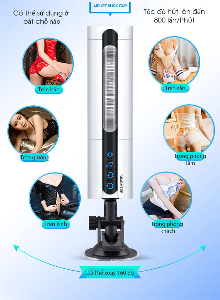 Cốc thủ dâm Airjet rung bú mút