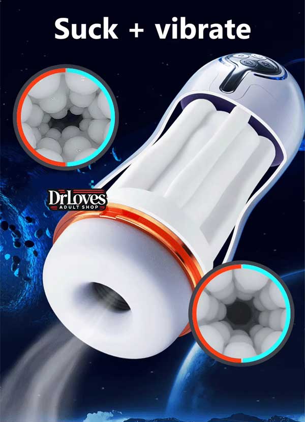 Máy Thủ Dâm DEEPU Rung Hút Tỏa Nhiệt + Rên