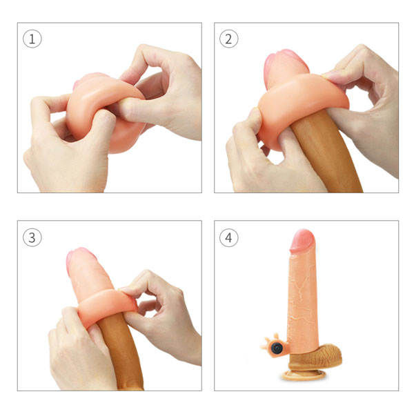 Bao cao su đôn dên Lovetoy Nature Extender cao cấp có rung siêu mềm