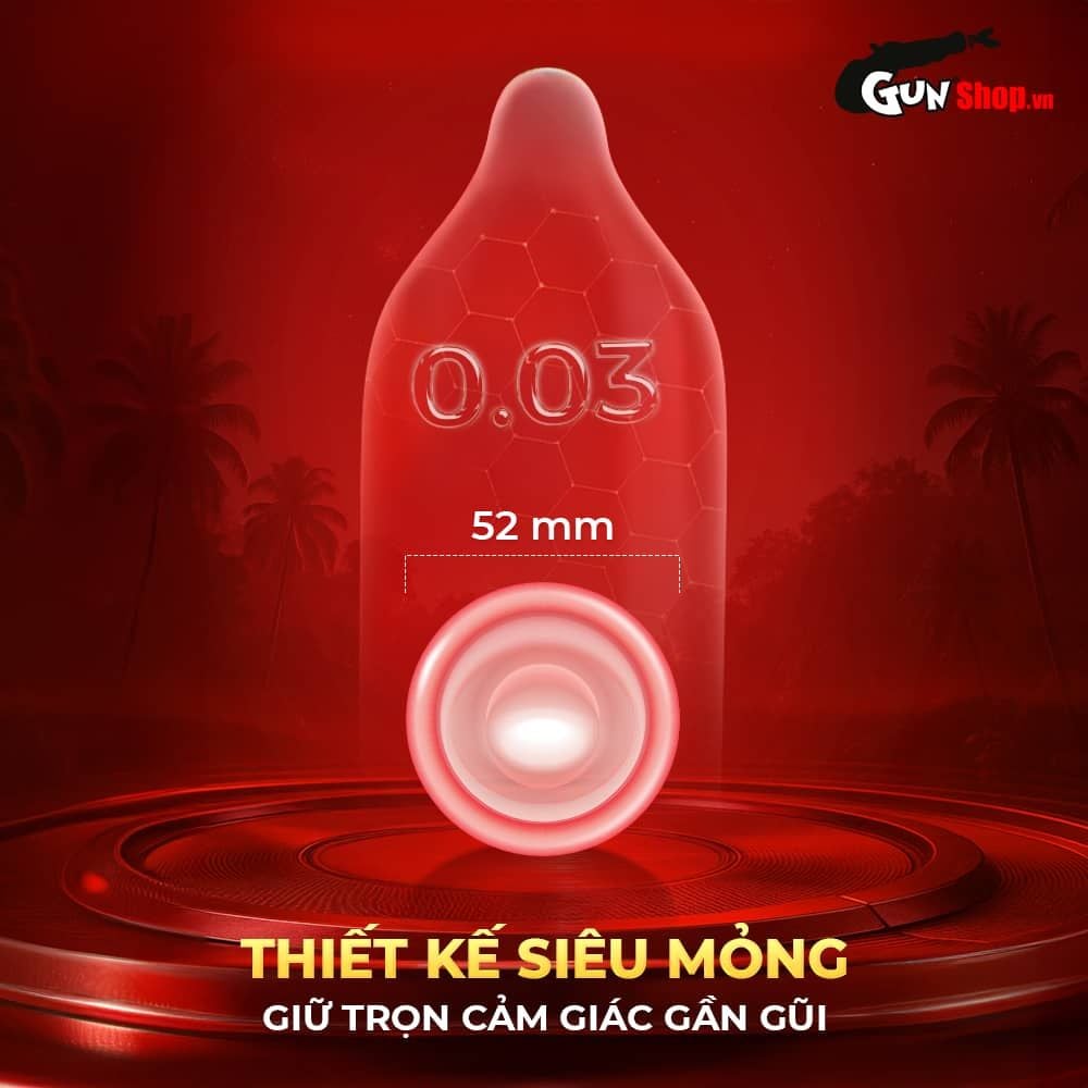 Bao cao su Shell Tropical Prolong - Siêu mỏng kéo dài thời gian hương hoa quả nhiệt đới - Hộp