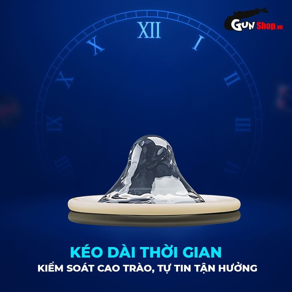 Bao cao su Shell Triple Mix - Siêu mỏng mát lạnh gân gai - Hộp 12 cái
