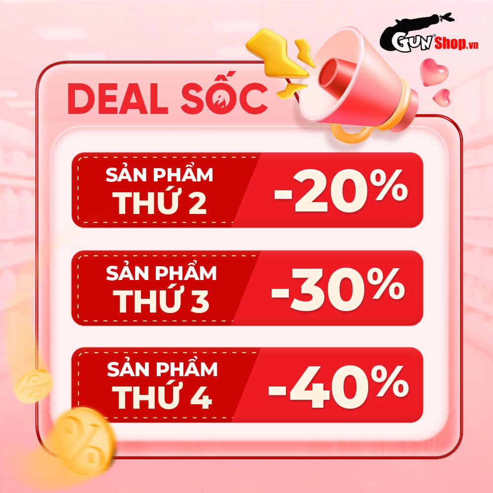 Bao cao su Shell Love Bead - Gân nổi kéo dài thời gian bi tăng 1.5cm - Hộp 5 cái