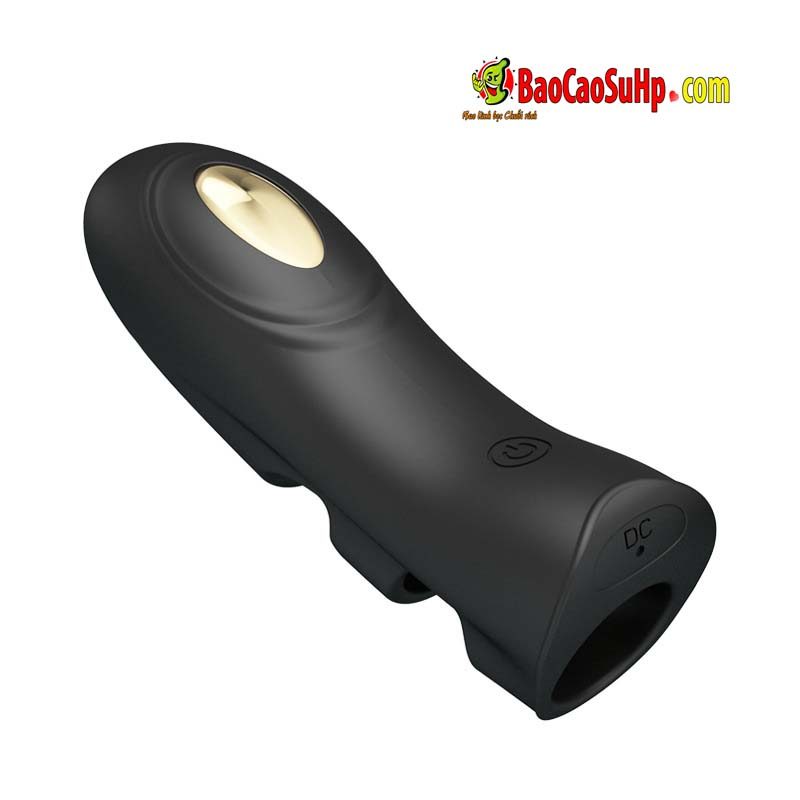 Sextoy ngón tay rung cao cấp Baile Gold 18k Electric Pegasus phóng điện