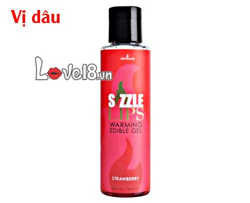 Dầu Massage Làm Nóng Cơ Thể Nếm Được Sensuva Sizzle Lips