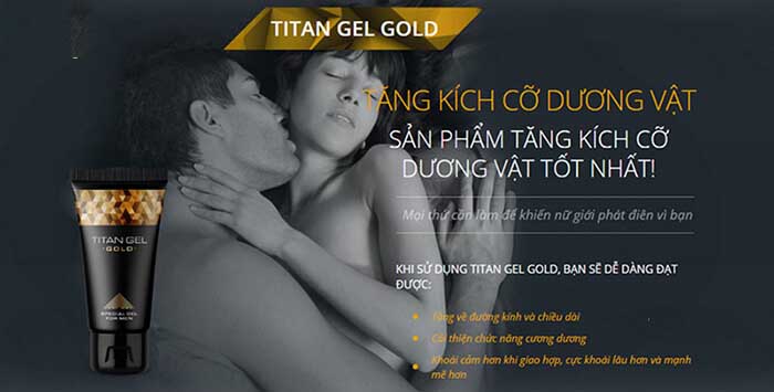 Titan gel gold tăng cường kích thước dương vật