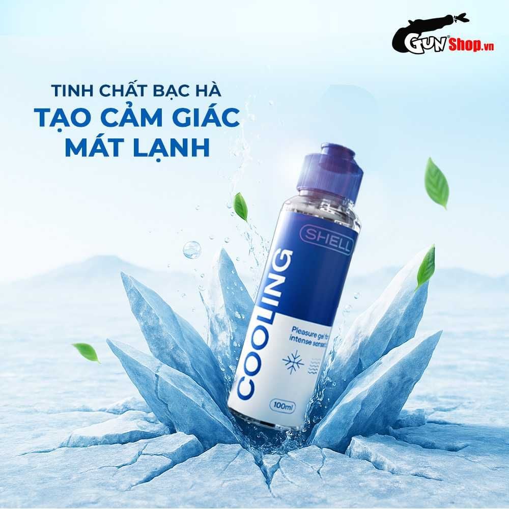 Gel bôi trơn mát lạnh Shell Cooling - Chai 100ml