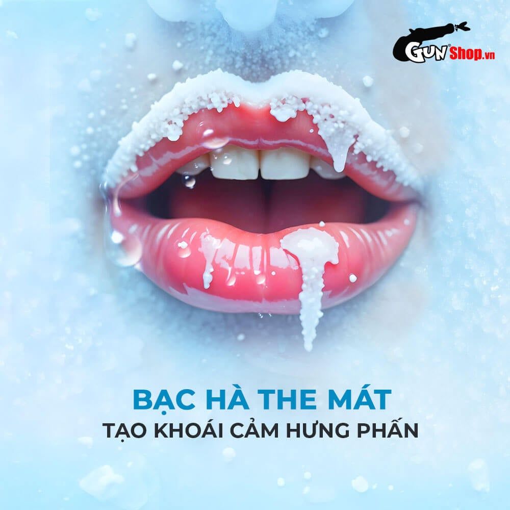 Nước tình yêu BJ mát lạnh hương bạc hà Xun Z Lan Kiss Cool - Gói 10ml