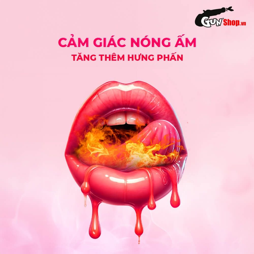 Nước tình yêu BJ ấm nóng hương dâu Xun Z Lan Kiss Hot - Gói 10ml