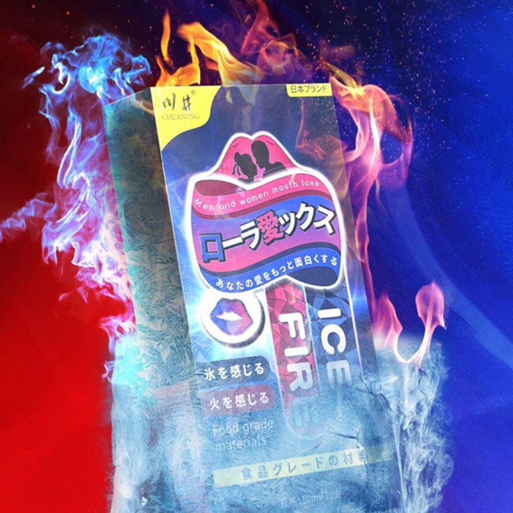 Nước tình yêu BJ nóng lạnh Kawaii CJ Japan ICE & FIRE  - 5 gói nóng 5 gói lạnh