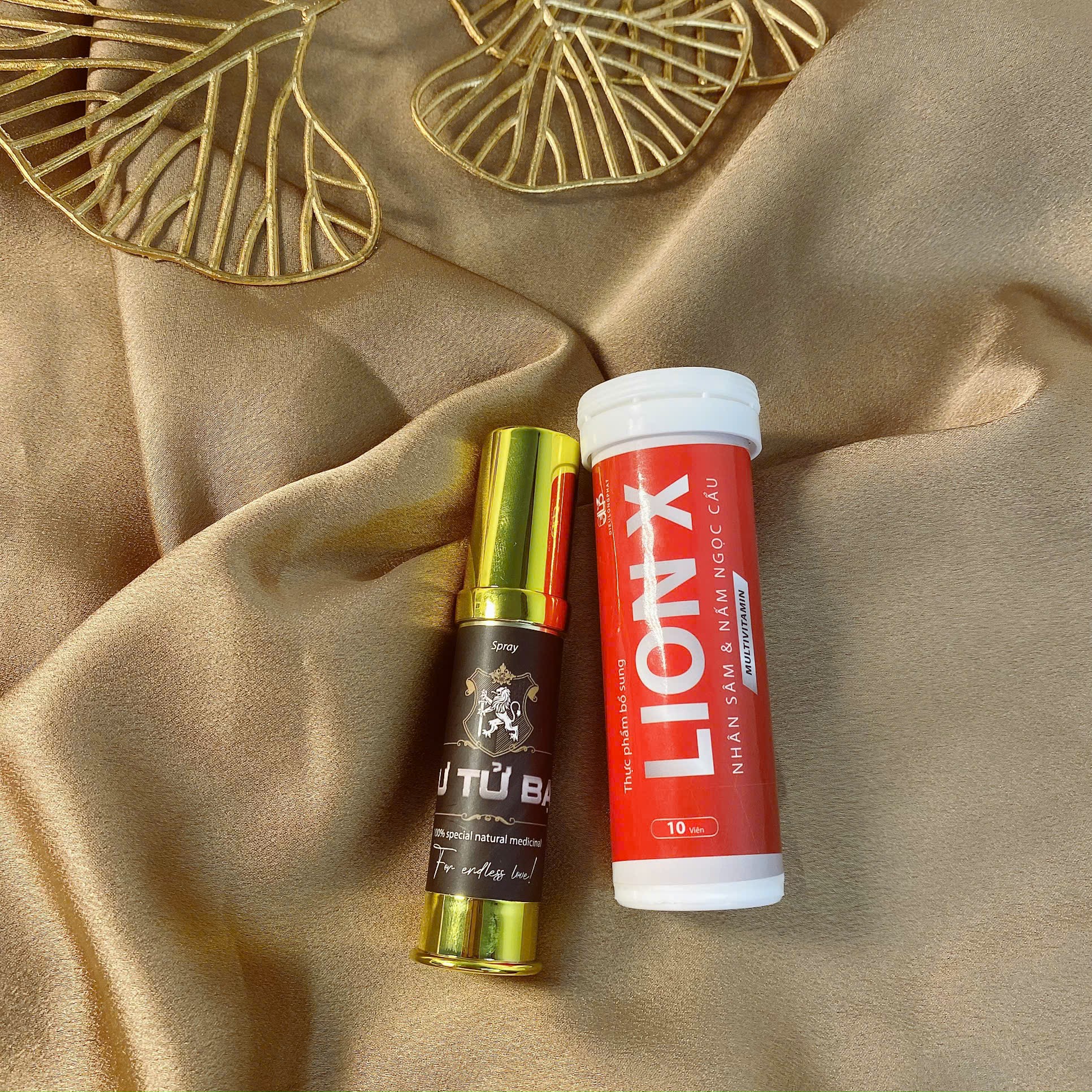 Combo xịt kéo dài thời gian và Viên ngậm sư tử bạc Lion X