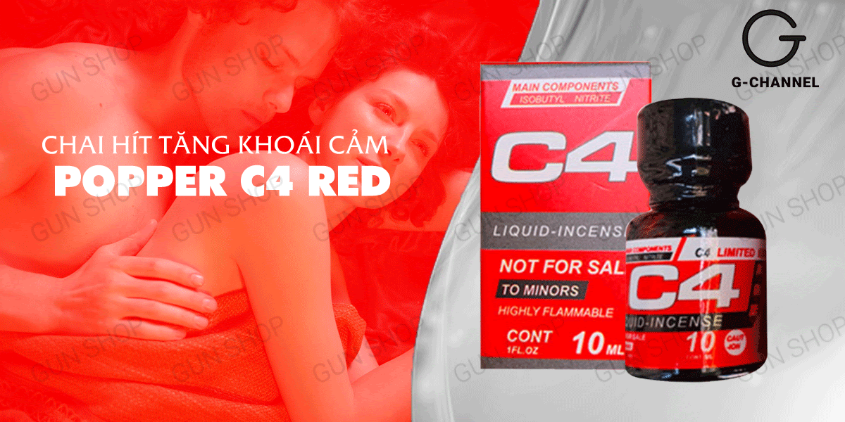  Mua Chai hít tăng khoái cảm Popper C4 Red - Chai 10ml cao cấp