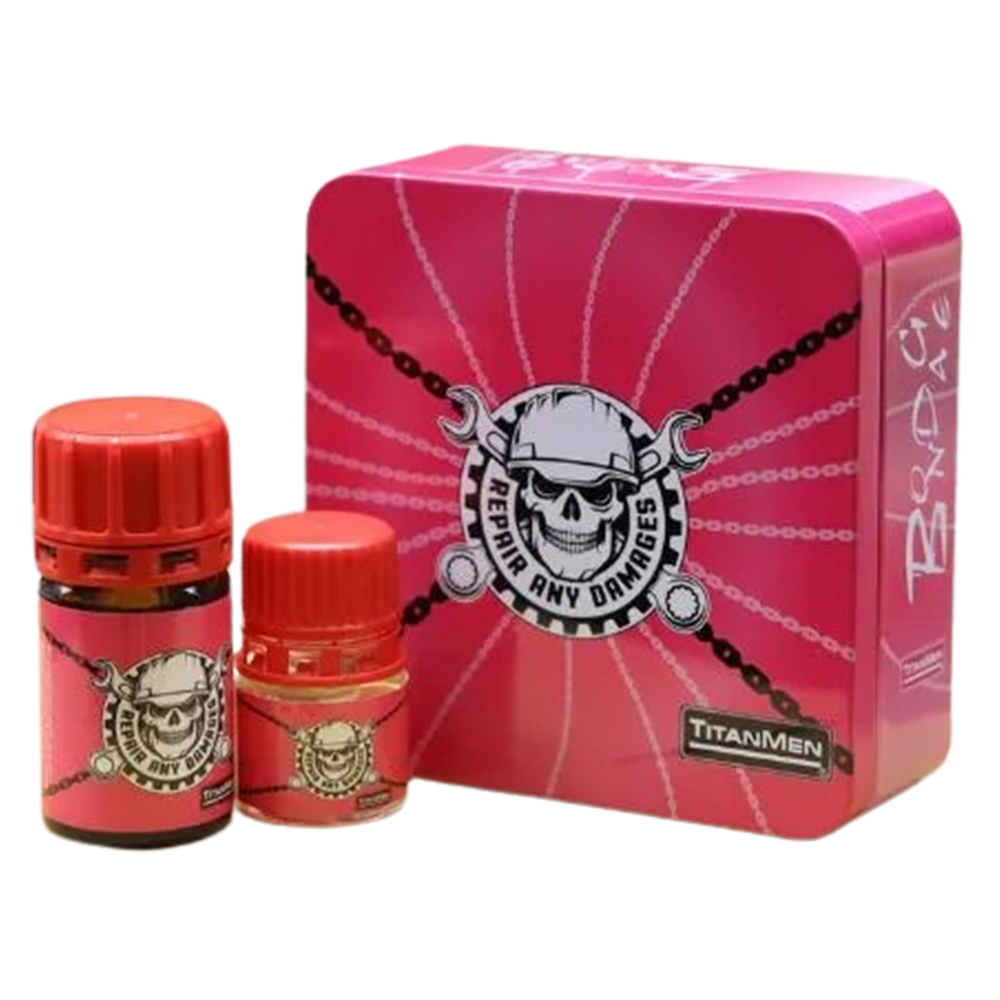 Popper Titanmen Đầu Lâu Hồng Cực Mạnh Combo 40ml + 20ml