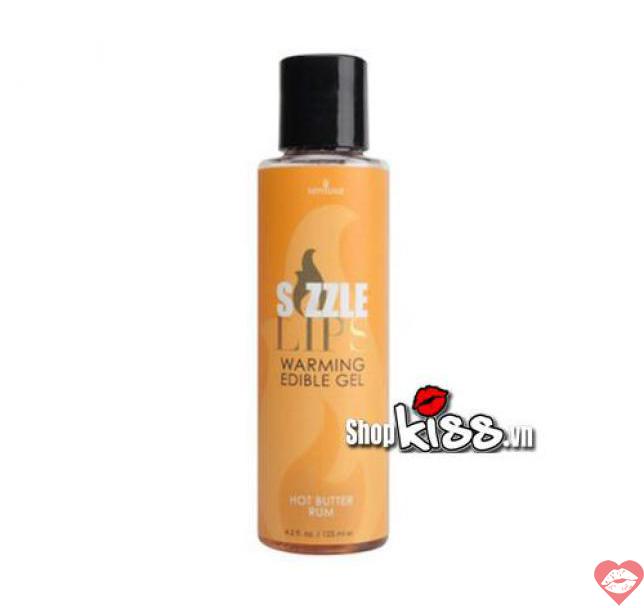 Gel mát xa làm nóng cơ thể nếm được Sensuva Sizzle Lips