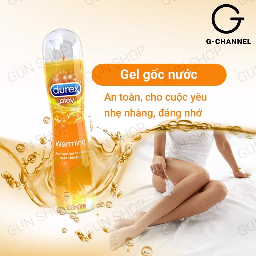 Gel bôi trơn nóng ấm - Durex Warming - Chai 100ml