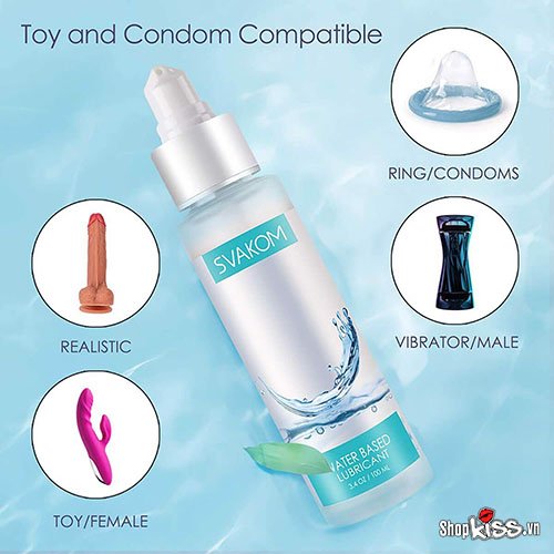 Gel bôi trơn âm đạo Svakom Water based lubricant 100ml