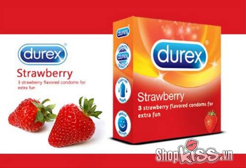 Bao cao su hương dâu Durex Strawberry
